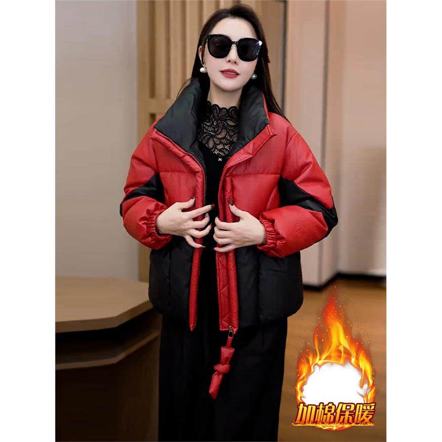 欧货时尚潮流加绒棉服女2025冬季新款高级感减龄遮肉加厚保暖外套,淘宝优惠券,粉丝福利购,淘宝优惠卷