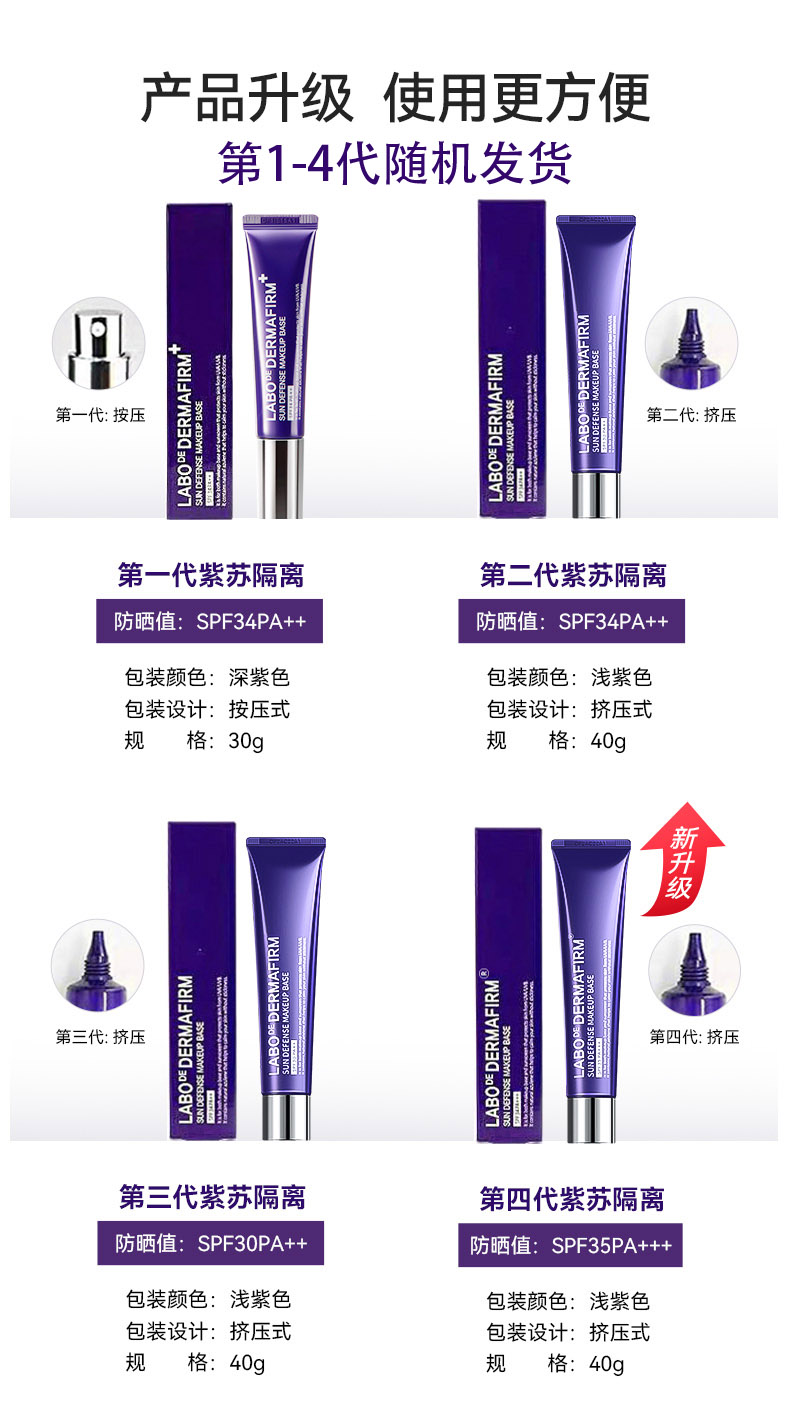 韩国Dermafirm~德妃紫苏隔离霜妆前乳打底养肤保湿防晒遮瑕隐毛孔 - 图3