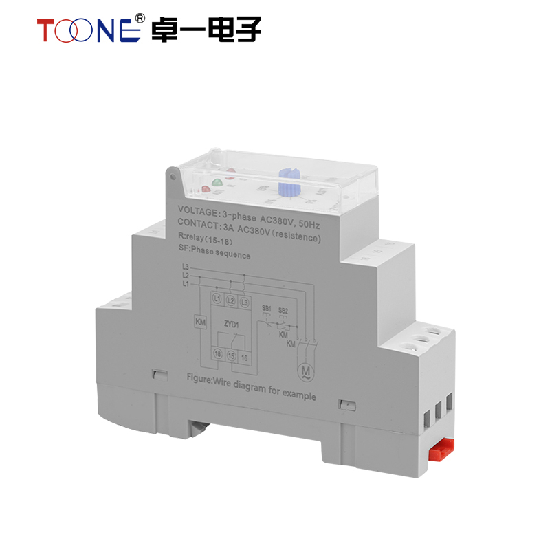 卓一ZYD1-B-D相序保护器电梯水泵380V三相缺断相继电器RD6 XJ3 12