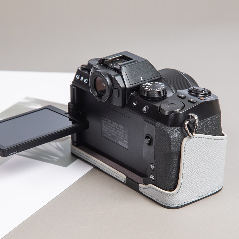 富士xs10保护套xs10相机包微单壳粉色蓝色真皮套底座XS10配件
