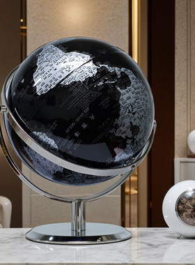 居装饰品地球仪摆件创意轻奢办公室书房办公桌酒柜现代家桌面摆设