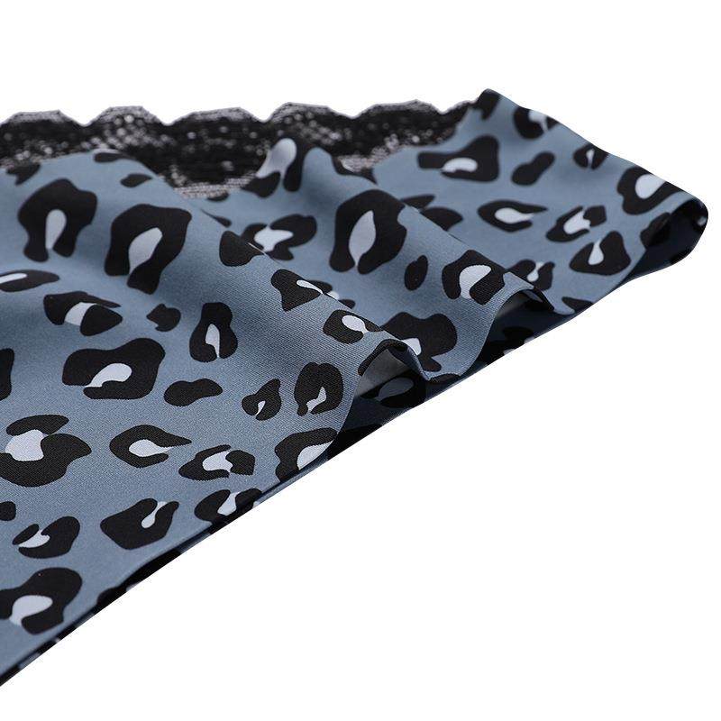 欧美女士蕾丝豹纹内裤女低腰无痕性感内裤纯棉底裆舒适透气三角裤,淘宝优惠券,粉丝福利购,淘宝优惠卷