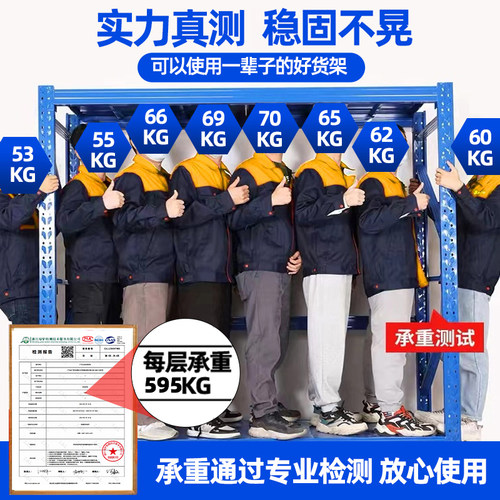 仓库货架置物架多层重型商用仓储展示架超强重型承重架子储物架 - 图0