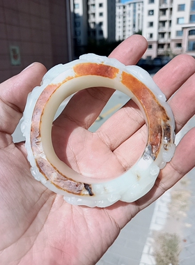 籽料手镯新和田玉羊脂玉白玉籽料