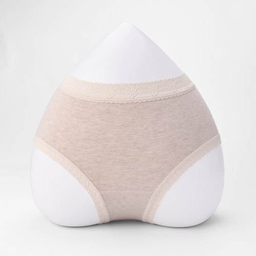 棉元素女士内裤三角裤衩高腰透气95棉弹性棉质面料LC576 - 图0