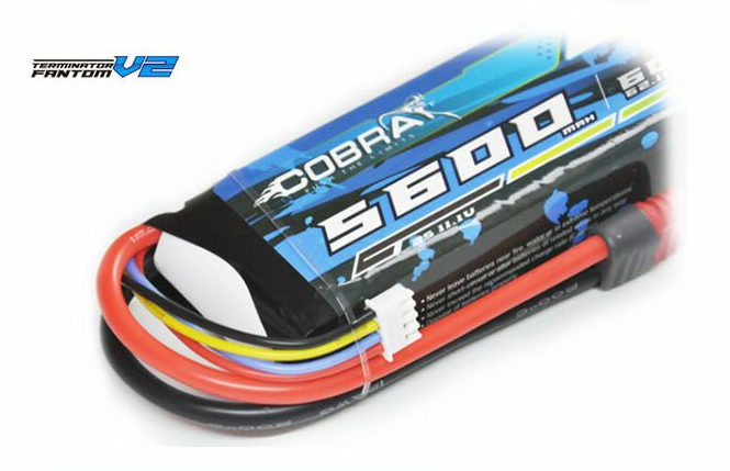 新款COBRA 3S 11.1V 5600MAH 60C模型车锂电池 T插 XT60 TRX包邮-图1