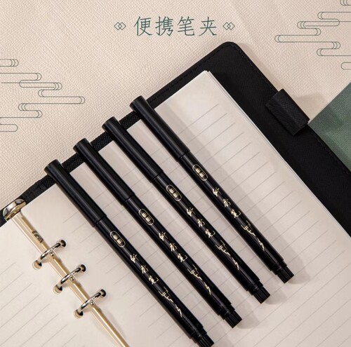 得力中小楷可加墨水秀丽笔软笔书法练字专用签名签字纤秀笔75517 - 图2