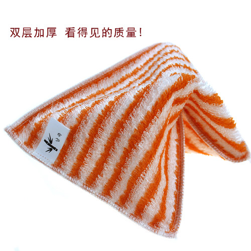 植物纤维洗碗巾厨房抹布家用商用双层加厚清爽不油腻灶台清洁布 - 图2