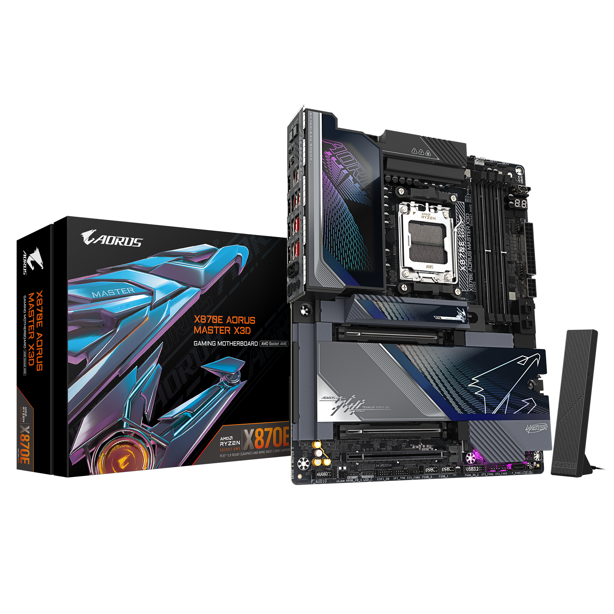 Gigabyte/技嘉X870E AORUS MASTER X3D超级雕 超级冰雕  新款主板