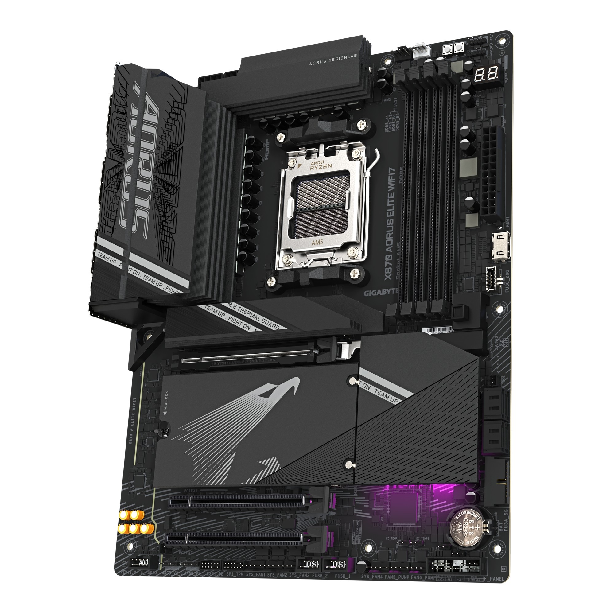 Gigabyte/技嘉X870\X870M AORUS ELITE WIFI7小雕新款AMD9000主板