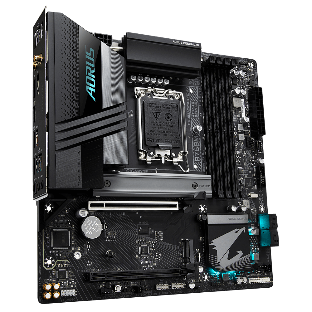 Gigabyte/技嘉 B760M AORUS PRO AX DD5 电竞雕 LGA1700新品主板 - 图1