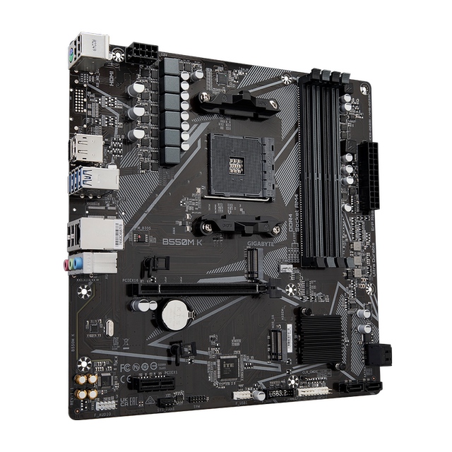Gigabyte B550M K\DS3H R2 motherboard supports 5600G 5700 5800AMD CPU