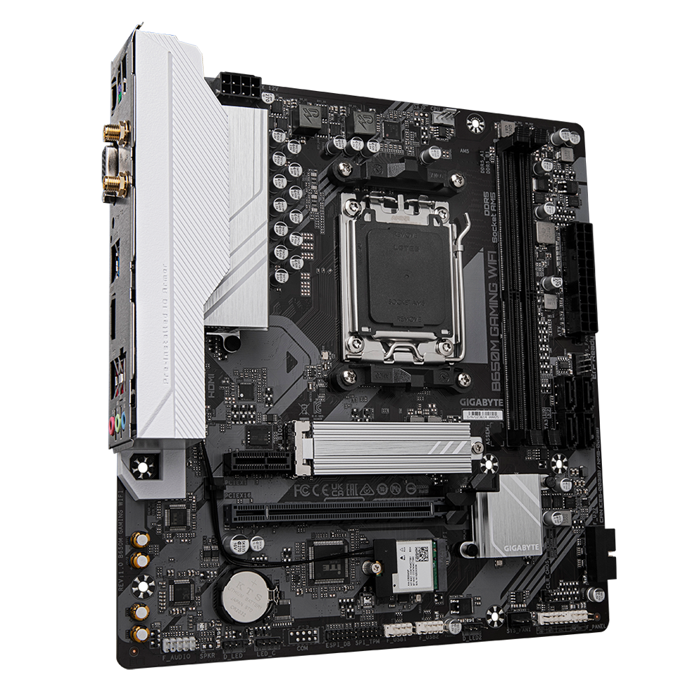 Gigabyte/技嘉B650M GAMING WIFI DDR5白魔鹰支持新款AMD AM5 CPU-图0