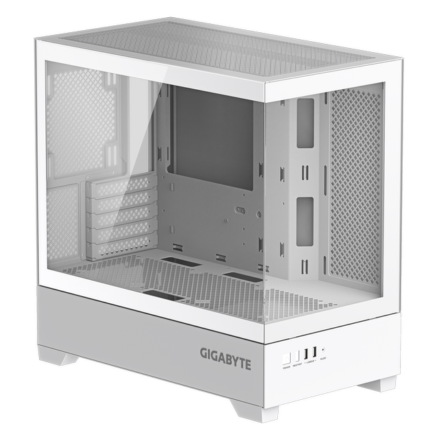 Gigabyte C201G/C201GI black/white double-sided panoramic tempered glass side-transparent sea view room chassis
