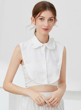娃娃领假领子白色蕾丝毛衣衣领
