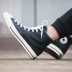 Giày converse giày nữ 2019 mới 1970s Samsung tiêu chuẩn giày vải cao cổ điển màu đen 162050C - Plimsolls