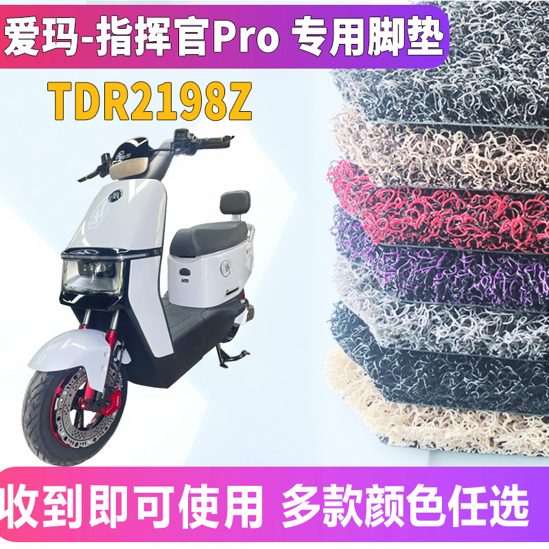 适用于爱玛引擎5指挥官ProAB06酷版豪华版电动车丝圈脚垫TDR2198Z - 图0