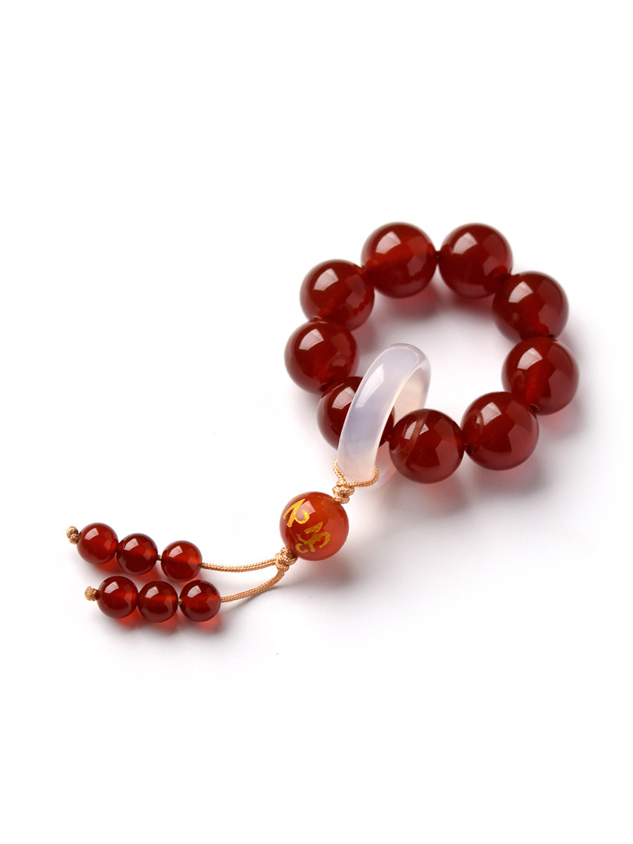 红玛瑙手捻女白玛瑙跑环指间绕指柔手持手串学生盘玩手串文玩吊坠,淘宝优惠券,粉丝福利购,淘宝优惠卷