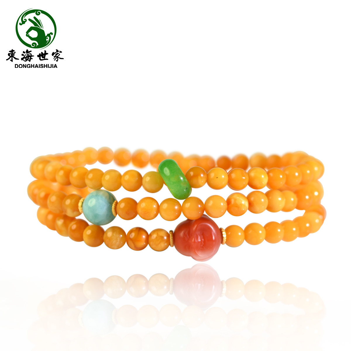 蜜蜡手串女男玛瑙佛头吊坠海纹石老花蜡珠子串珠蜜蜡散珠佛珠手链,淘宝优惠券,粉丝福利购,淘宝优惠卷