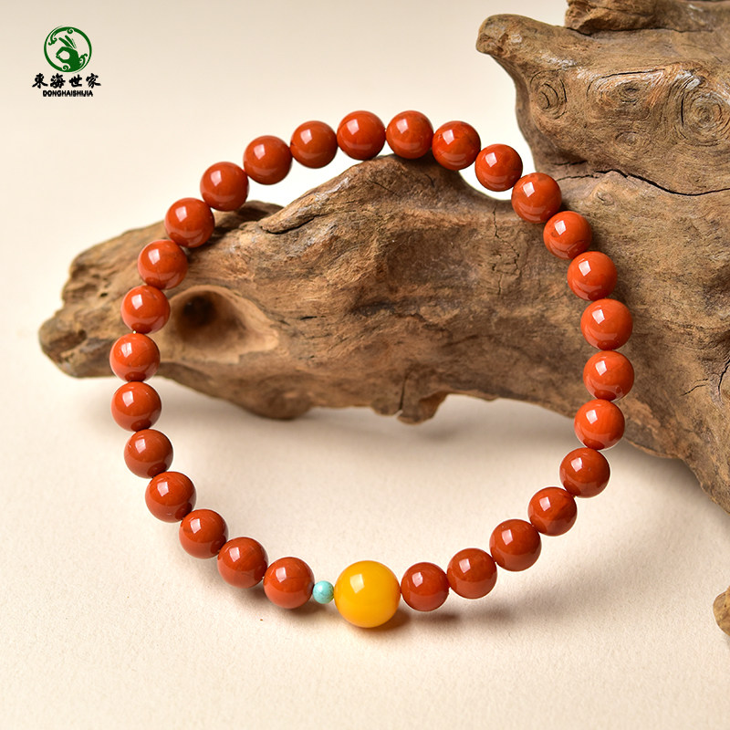 南红手串满肉火焰纹东海水晶玉髓玉石蜜蜡绿松石散珠子红玛瑙手链,淘宝优惠券,粉丝福利购,淘宝优惠卷