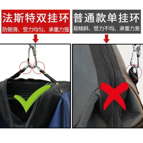 法斯特电工工具包结实耐用多功能男斜跨木工维修帆布手提加厚专用 - 图3