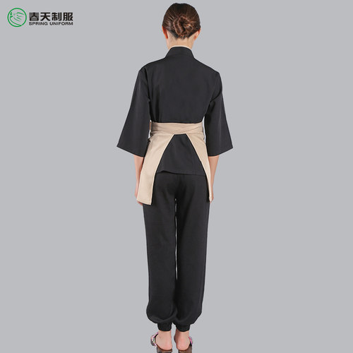 春季日料店工作装韩式餐厅男女服务员工作服寿司店日式和风料理服 - 图2