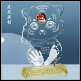 Браслет из кварца, отпечатки рук и ног для хранения пуповины, кисть для письма ручной работы, год кролика