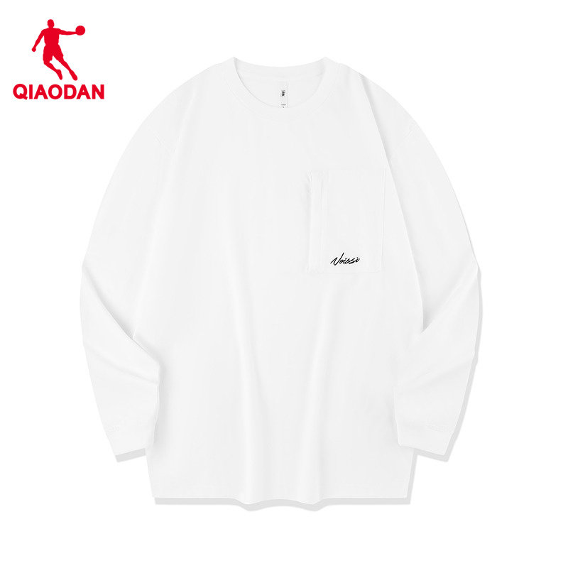 乔丹宽松长袖T恤衫男士2025冬季新款商场同款简约百搭舒适女上衣,淘宝优惠券,粉丝福利购,淘宝优惠卷