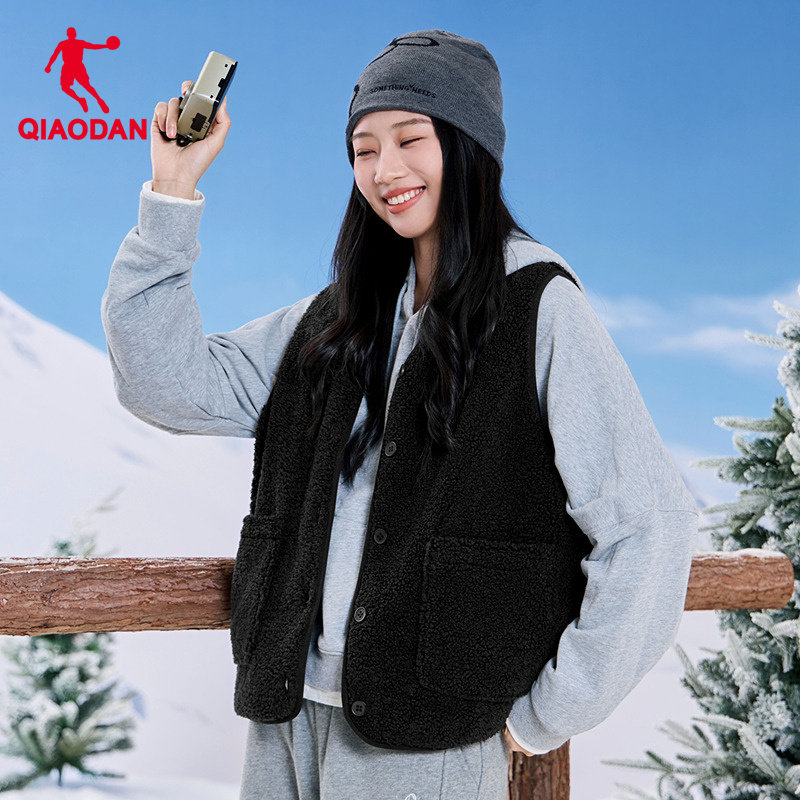 乔丹棉服马夹女士2025冬季新款防泼水时尚内搭马甲保暖轻薄外套,淘宝优惠券,粉丝福利购,淘宝优惠卷