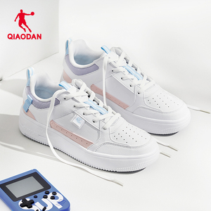 乔丹透气板鞋夏季新款粉色经典运动鞋女厚底增高初中生百搭休闲鞋