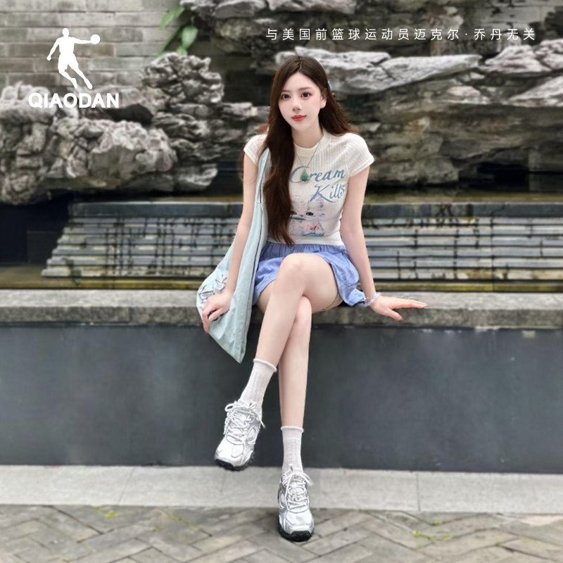 乔丹休闲鞋女薄底鞋2026春季新品玛丽珍芭蕾鞋银白色复古运动鞋子,淘宝优惠券,粉丝福利购,淘宝优惠卷