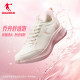 乔丹加绒运动鞋跑步鞋女2025冬季新款皮面防水棉鞋轻便减震慢跑鞋
