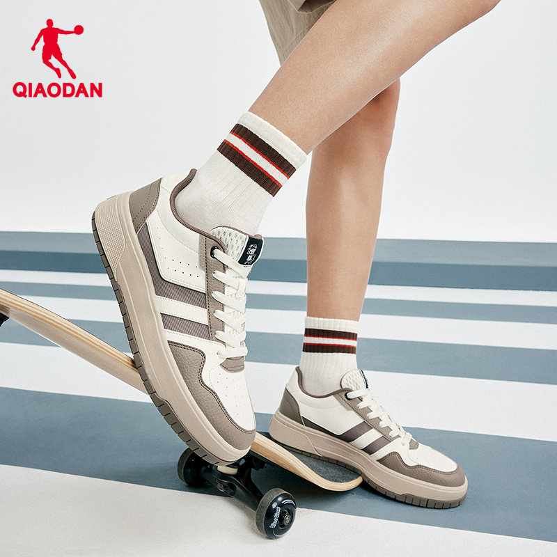 乔丹棕色厚底增高休闲鞋子商场同款男板鞋2025年冬季新品百搭鞋子,淘宝优惠券,粉丝福利购,淘宝优惠卷