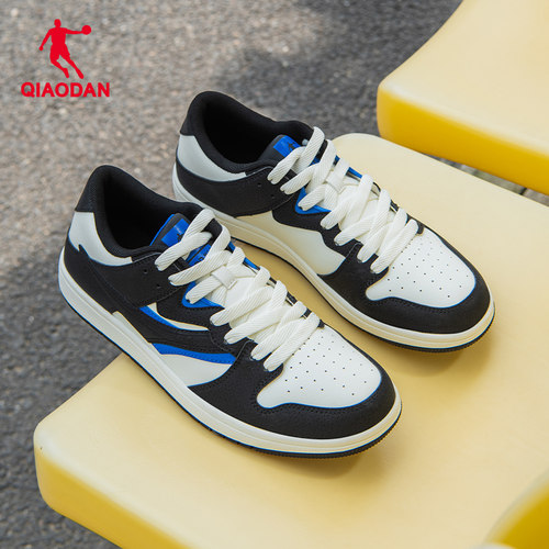 乔丹板鞋男鞋2026春季新款鞋子黑白薄底鞋运动鞋休闲鞋学生平板鞋-图1