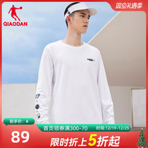 China Jordan sports long sleeve t-shirt mens 2023 Winter round collar pure cotton mens blouse training running to suck sweat