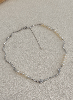 法式高级感淡水珍珠项链轻奢颈链