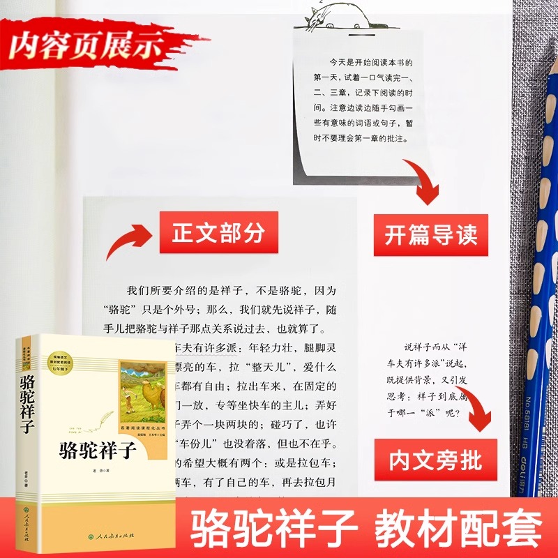 朝花夕拾西游记正版原著七年级上册人民教育出版社鲁迅名著教材课外阅读书目初一语文阅读书籍人教版图书全套骆驼祥子和海底两万里-图1