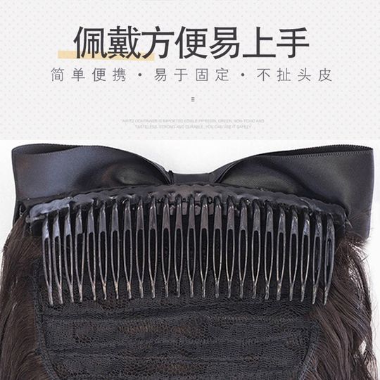 Republic of China wig female curly Roman curls long hair retro cheongsam hairstyle gold powder family white Xiuzhu lolita ponytail