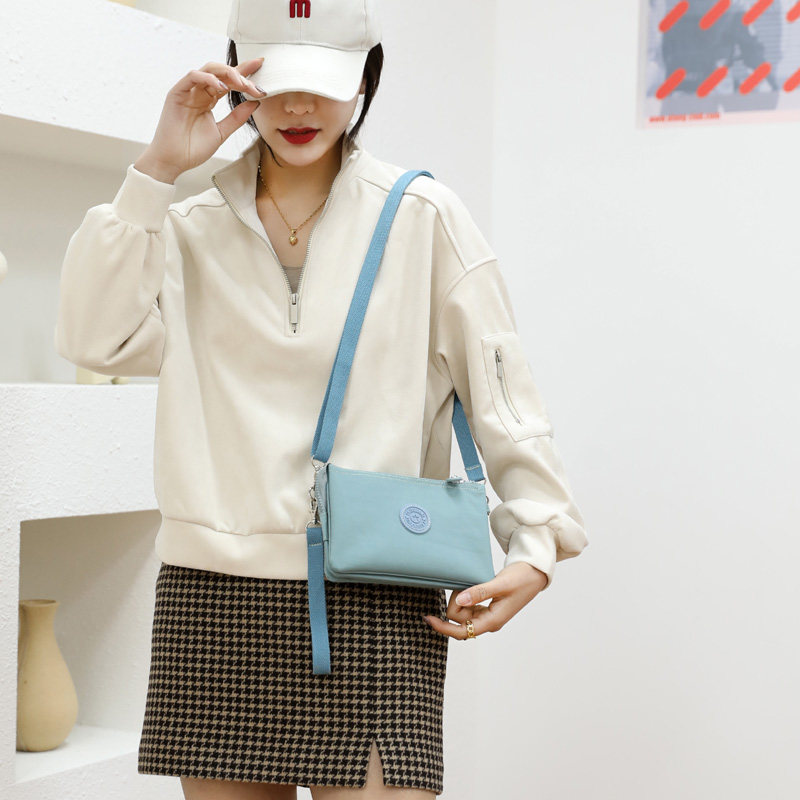 韩国帆布手机零钱包女手拿斜挎包 女孩天堂女士包袋