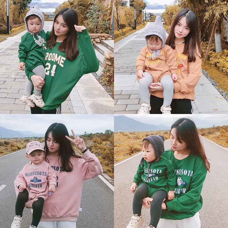 母子亲子装全家装 新款潮网红母女装洋气婴儿连体衣服宝宝哈衣 2019 母子亲子装全家装 新款潮网红母女装洋气婴儿连体衣服宝宝哈衣 2019