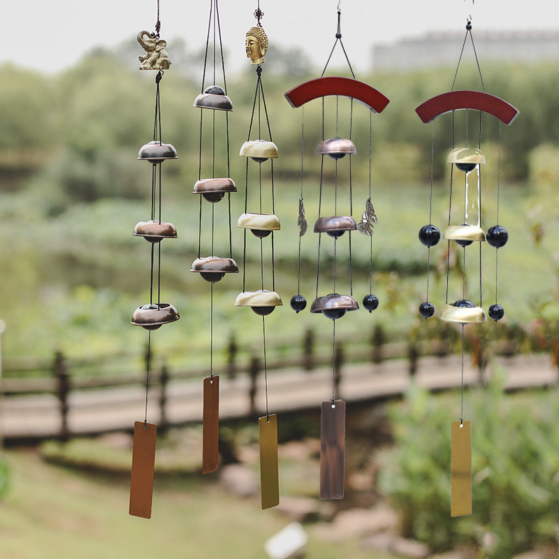 日式和旋宝塔3层五层祈福风铃家居复古铁铃铛金属挂饰音韵挂件