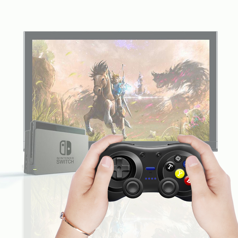 复古款Switch Pro游戏手柄Ns无线蓝牙震动体感T键连发小手柄lite