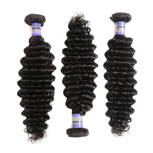 Indian virgin hair bundles Grade 8A Deep Weave印度真人发帘 - 图2