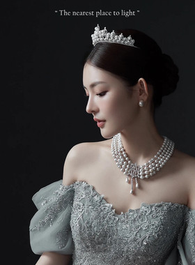 大气复古赫本风奢华法式珍珠项链