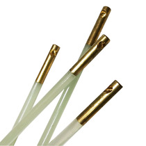 50 cm lines of wire ball single head empty bamboo pole inclined hole copper head transparent white GRP elastic front fine rear rough pulling bell pole