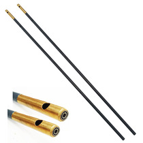 7 mm 41 cm Carbon rod bearing copper head 7 mm Carbon empty bamboo stem body straight bore head with bearing No handle