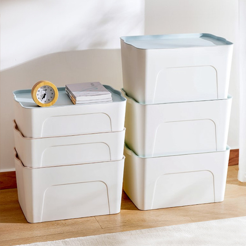 日式储物盒塑料家用收纳盒带盖桌面整理盒橱柜杂物收纳箱学生宿舍,淘宝优惠券,粉丝福利购,淘宝优惠卷
