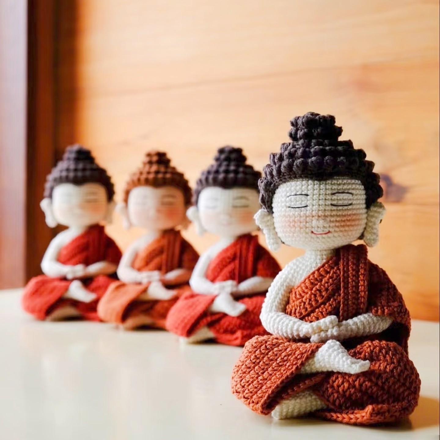 正版原创diy观音菩萨佛陀摆件手工释迦摩尼毛线编钩针玩偶材料包,淘宝优惠券,粉丝福利购,淘宝优惠卷