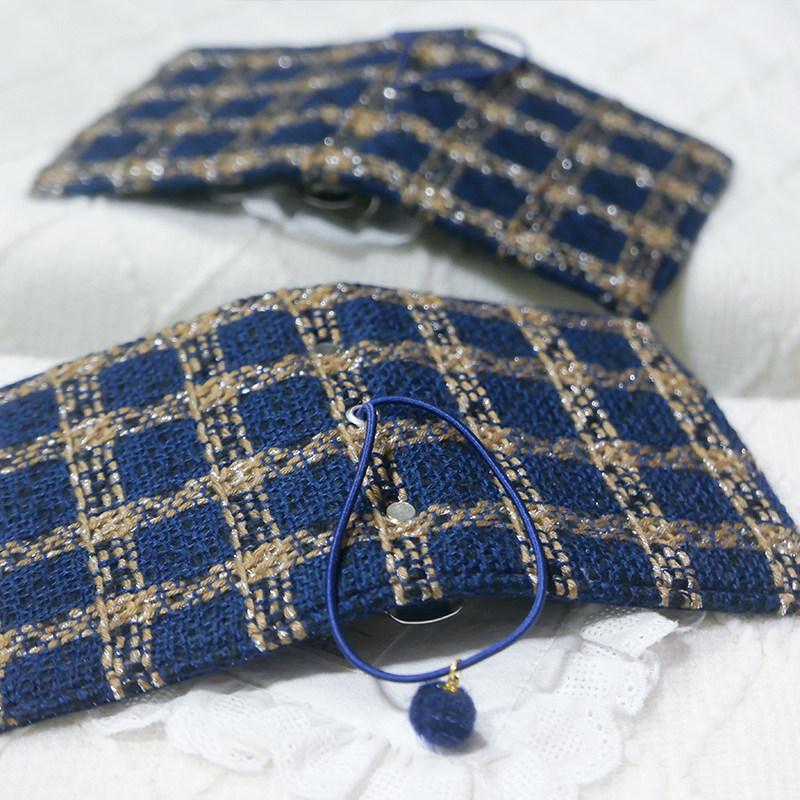 躲在耳里|限量毛呢活页|宝蓝格纹大气高级精致氛围重工手帐本m5a7,淘宝优惠券,粉丝福利购,淘宝优惠卷