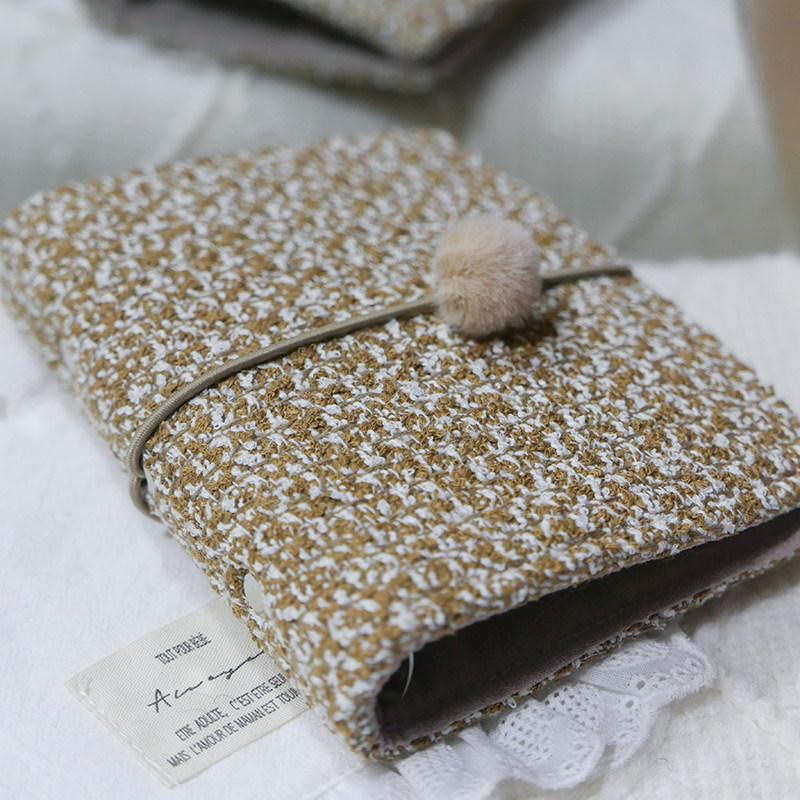 躲在耳里|限量毛呢活页|棉麻感精致编织感简约氛围重工手帐本m5a7,淘宝优惠券,粉丝福利购,淘宝优惠卷